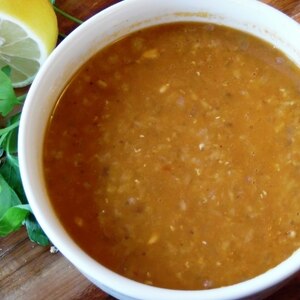 トルコ料理★クミン入りレンズ豆のスープ（マフルタ）
